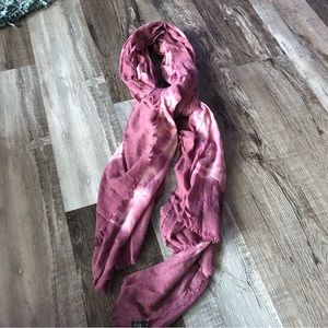 Unbranded pinkish purple tie dye scarf one size